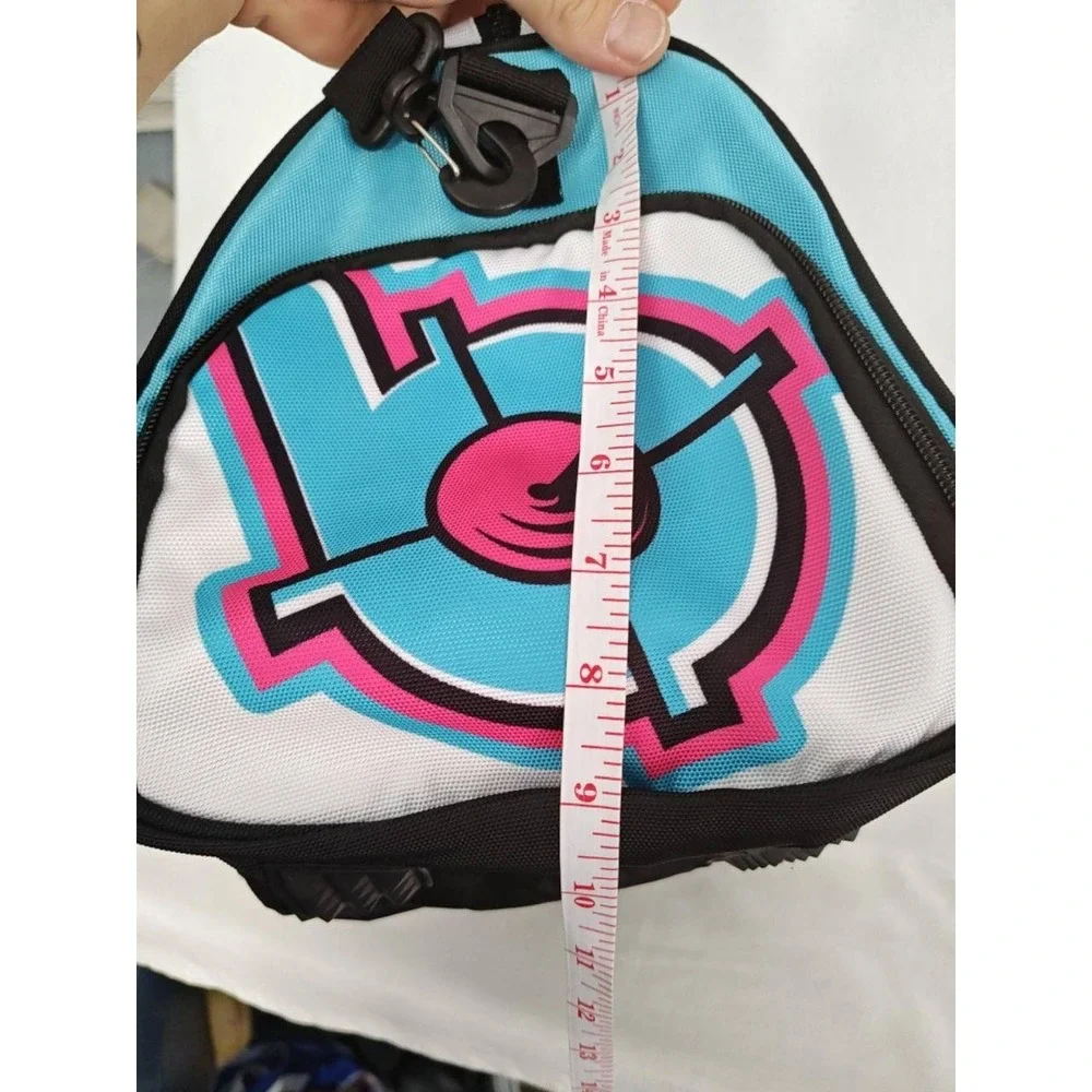 Bang Energy Drink‎ Promo Duffle Bag White Blue Pink Graphic Sporty Travel RARE!